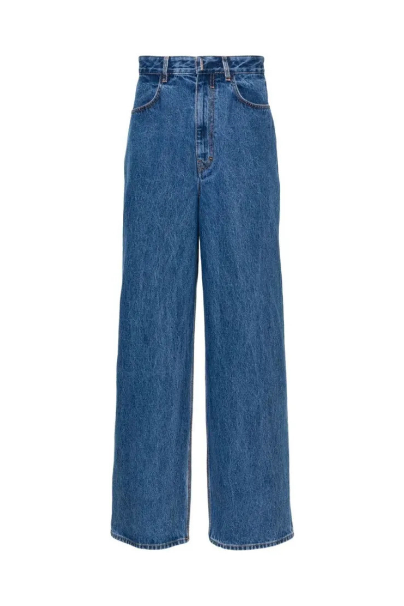 Givenchy Low Crotch Wide Denim Pant_Indigo Blue