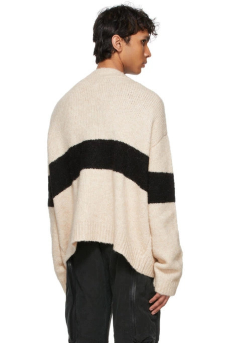 Rhude Beige and Black Monte Carlo Cardigan