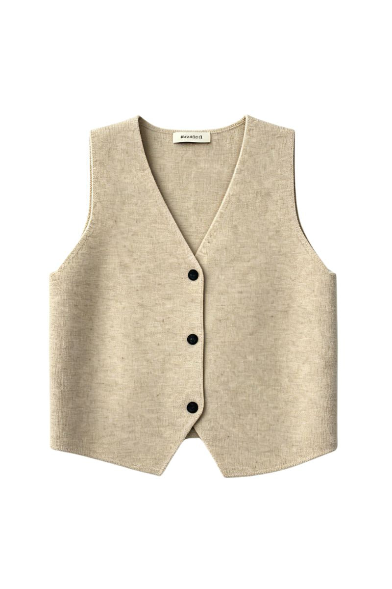 Max Simple Wool Vest Dusty Apricot MSHF262060D