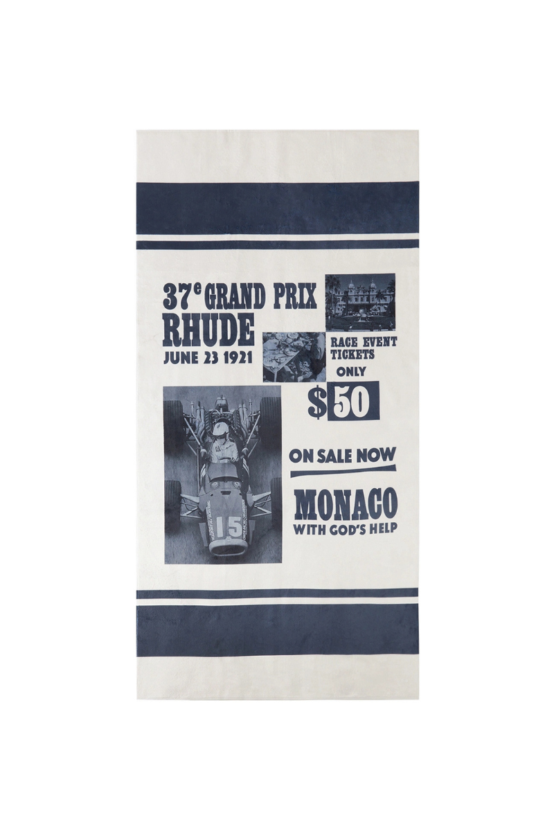Rhude Cursive Logo Towel White