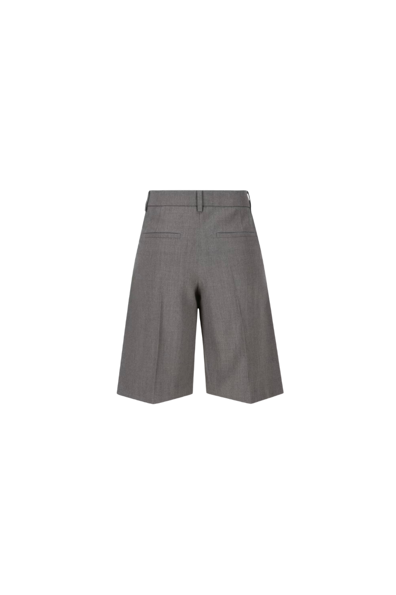 Valentino Wide-Leg Zip Casual Bermuda Shorts