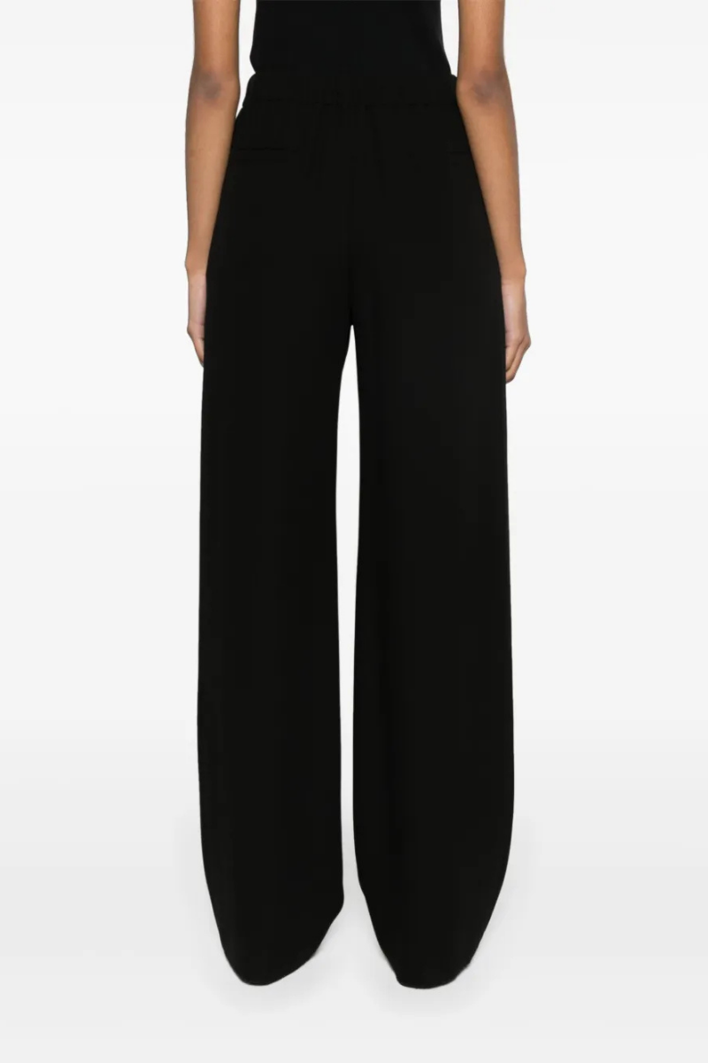 Valentino Garavani silk wide-leg pants in black