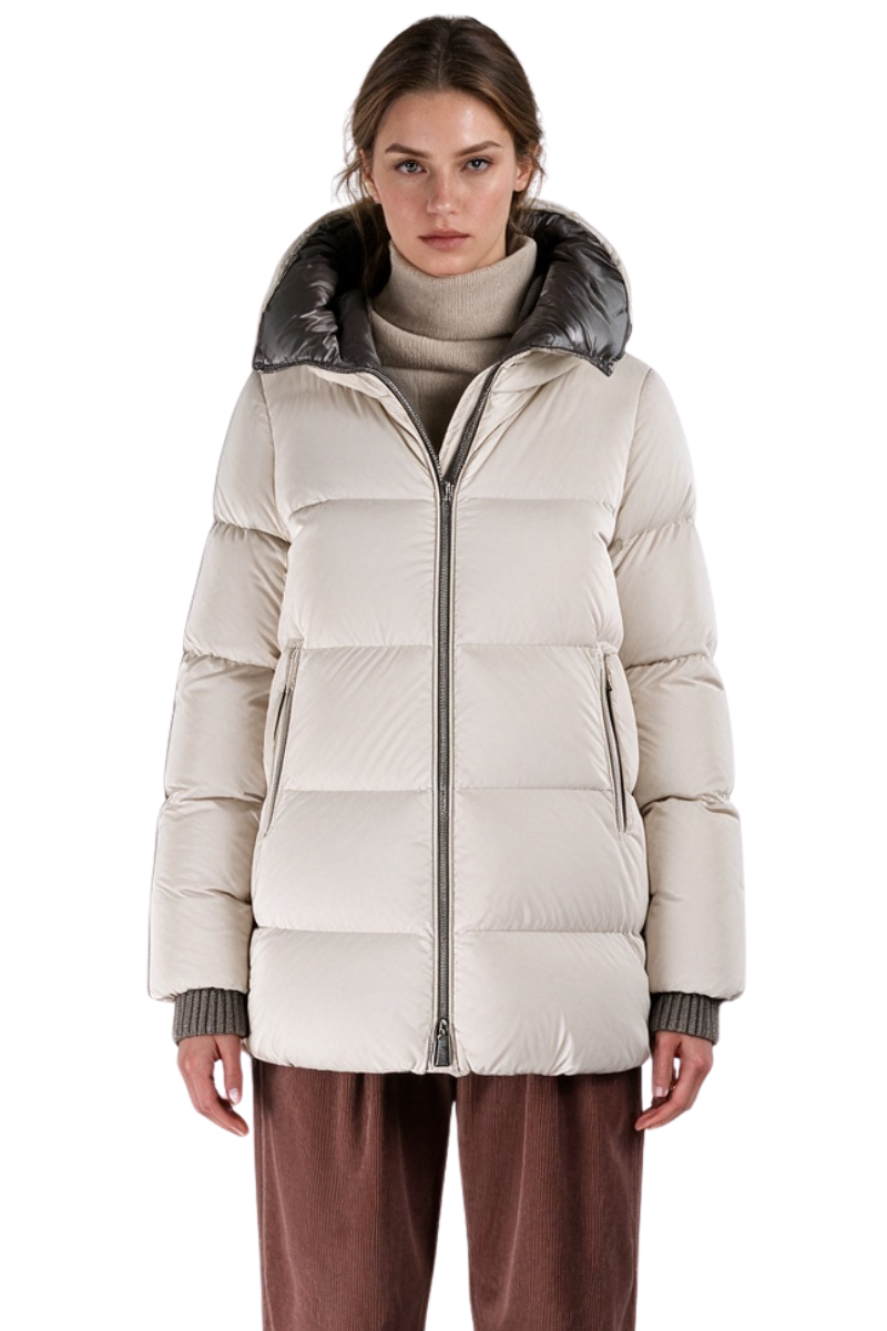 MooRER CARINZIA-OS Down Coat Stone