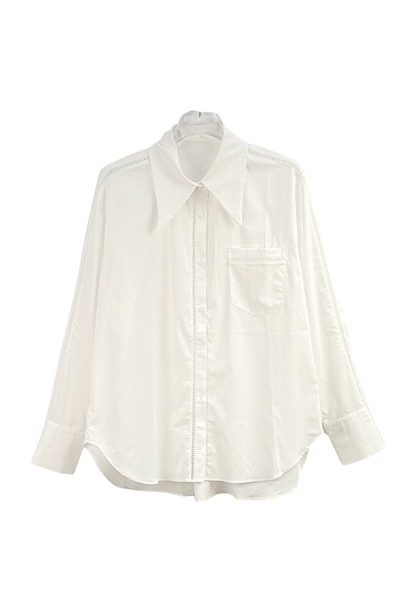 Max Simple Patch Pocket Shirt White