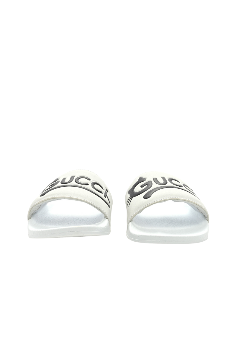 Gucci Nappa Interlocking G Cat Women's Pursuit Slide Sandals