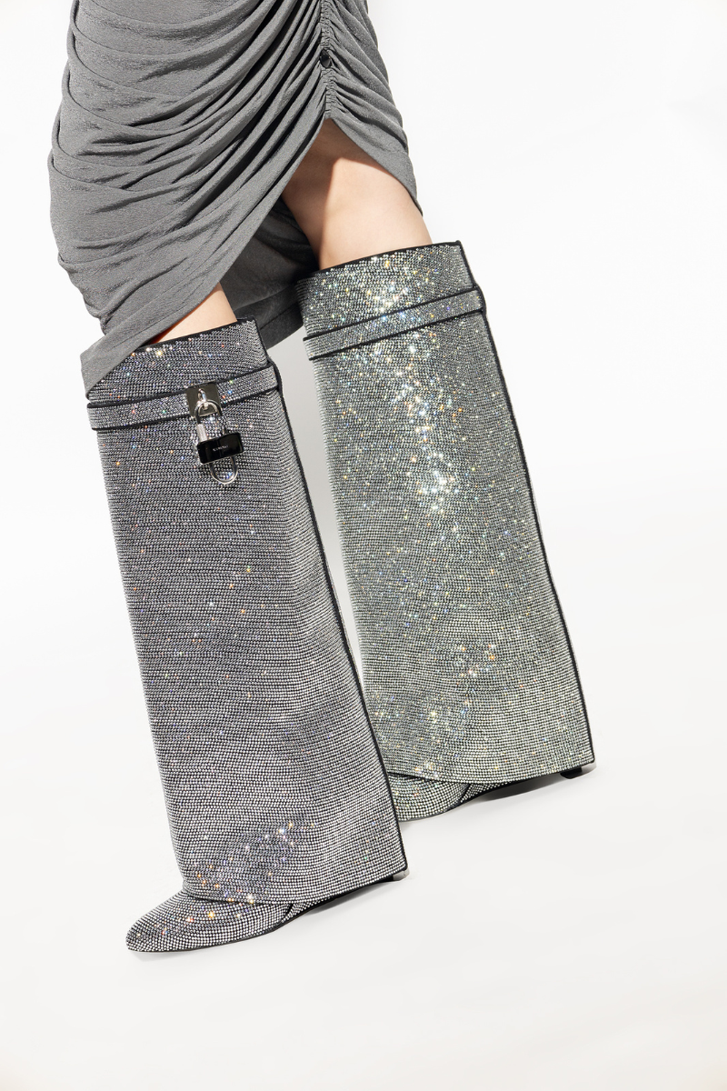 Givenchy Shark Lock Strass Knee - High Boots