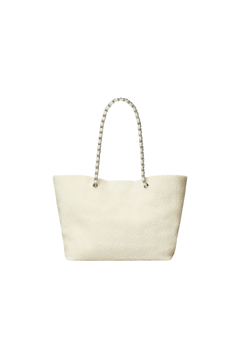Tory Burch Ella Terry Chain Tote Pearl 169385-100