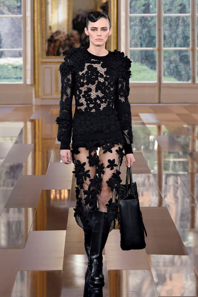 Valentino Garavani Lace Top in Black