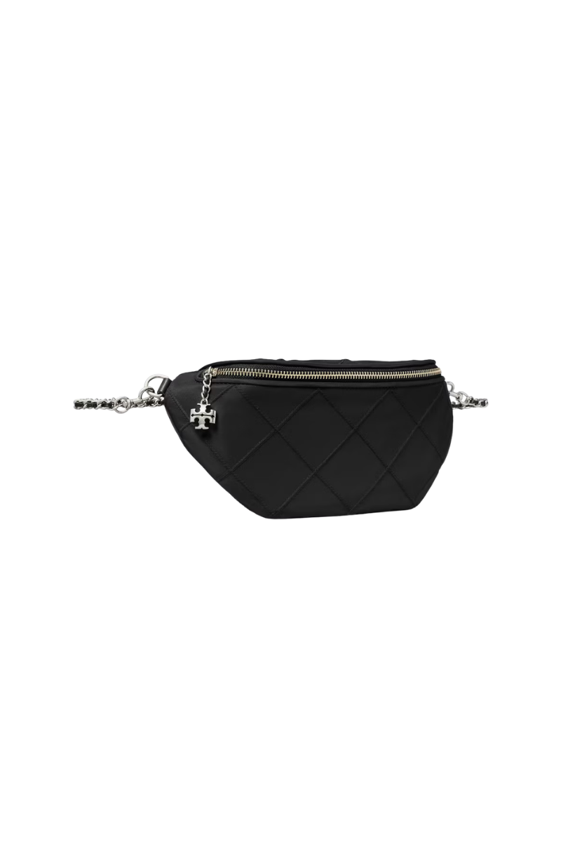 Tory Burch Fleming Nylon Belt Bag Black 179028-001