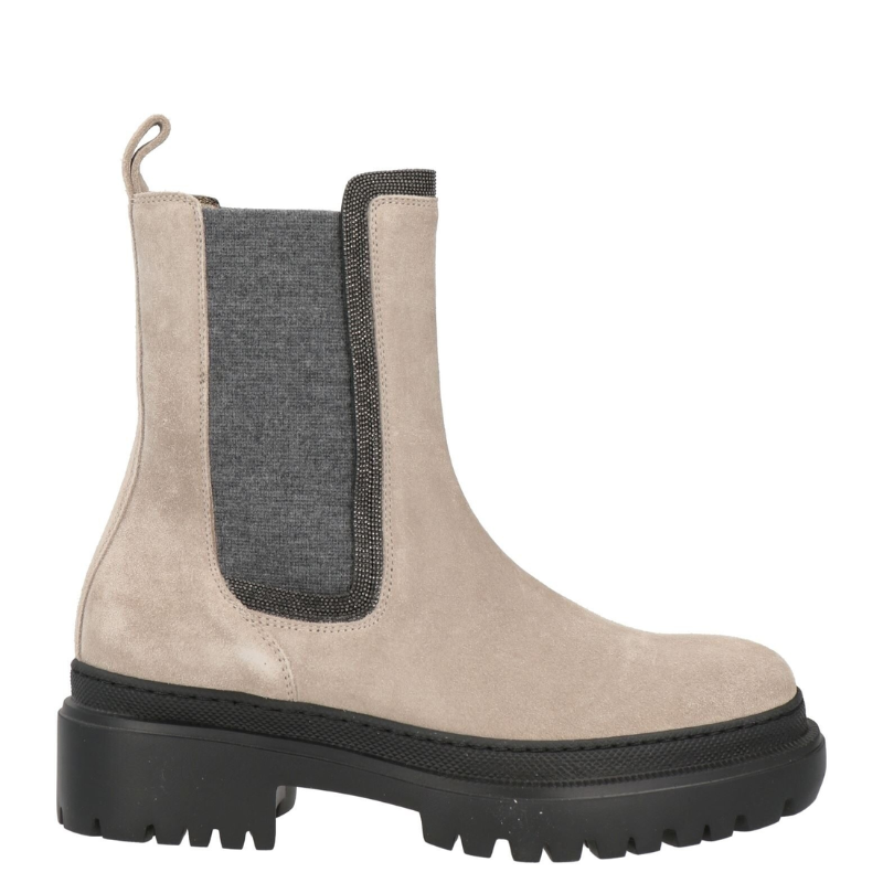 Brunello Cucinelli Khaki Women's Ankle Boot