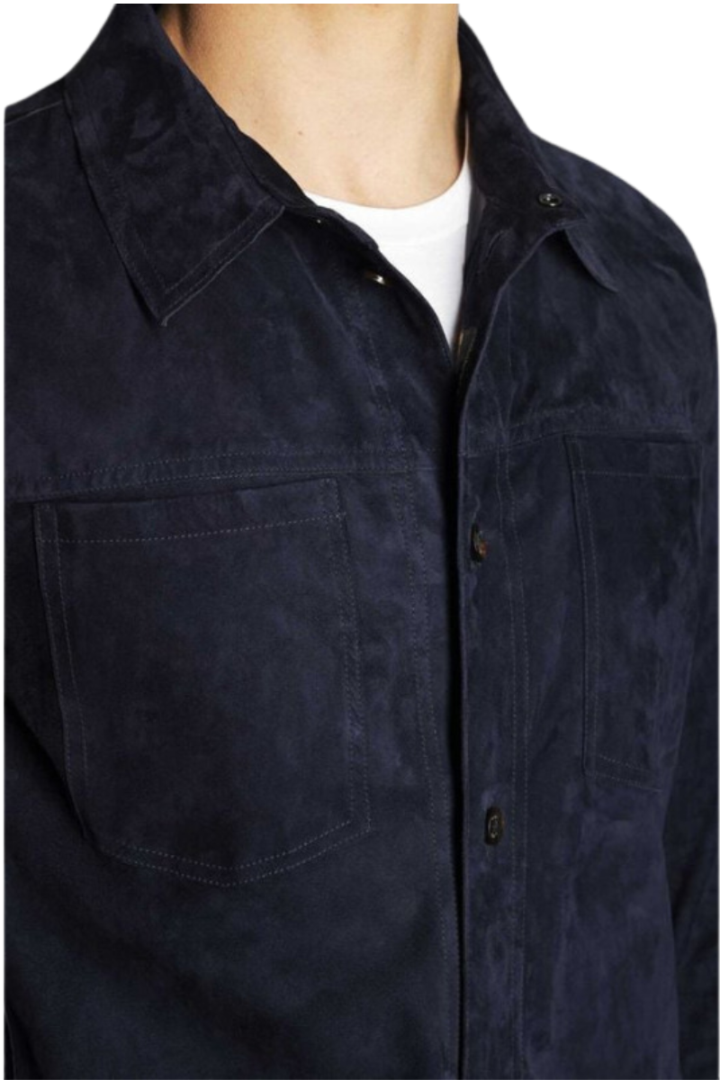 MooRER BOBBIO-URG Long Sleeve Shirt Blu
