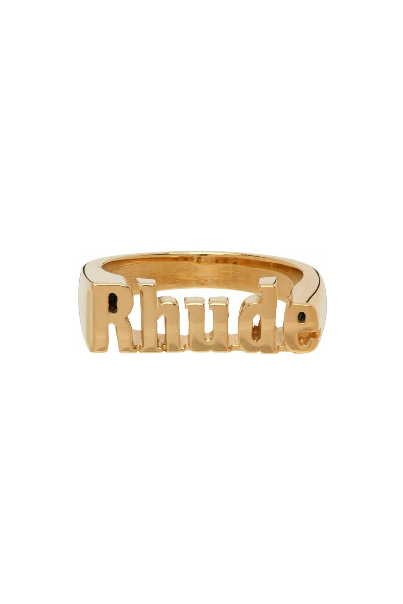 Rhude LOGO Ring In Gold