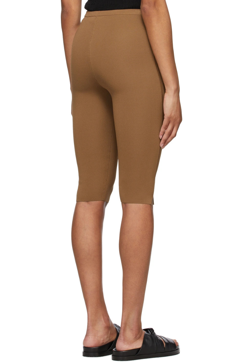 Toteme Tan Cropped Compact Leggings