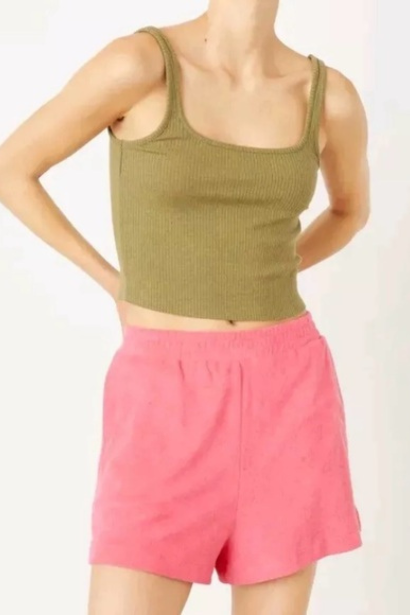 Bandier Essex Ribbed Square Neck Tank Bw202099