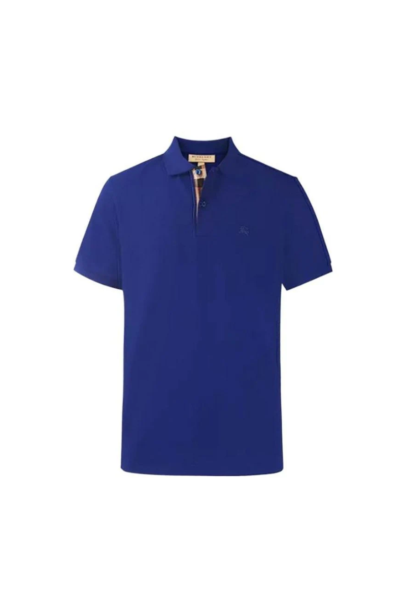 Burberry Men's  Bright Blue Cotton Polo Shirt