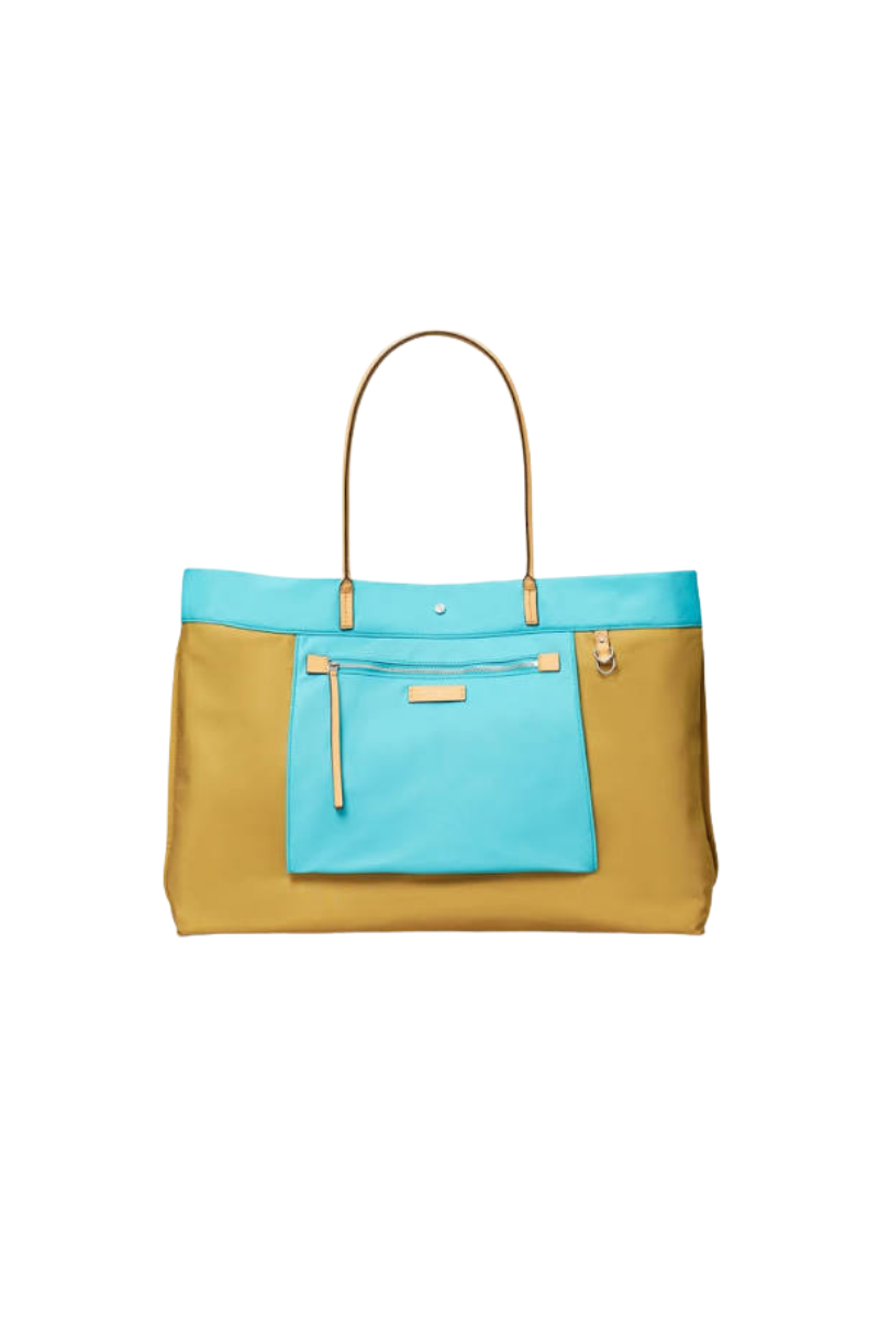 Tory Burch Ella Reversible Tote Soft Turquoise 181463-400