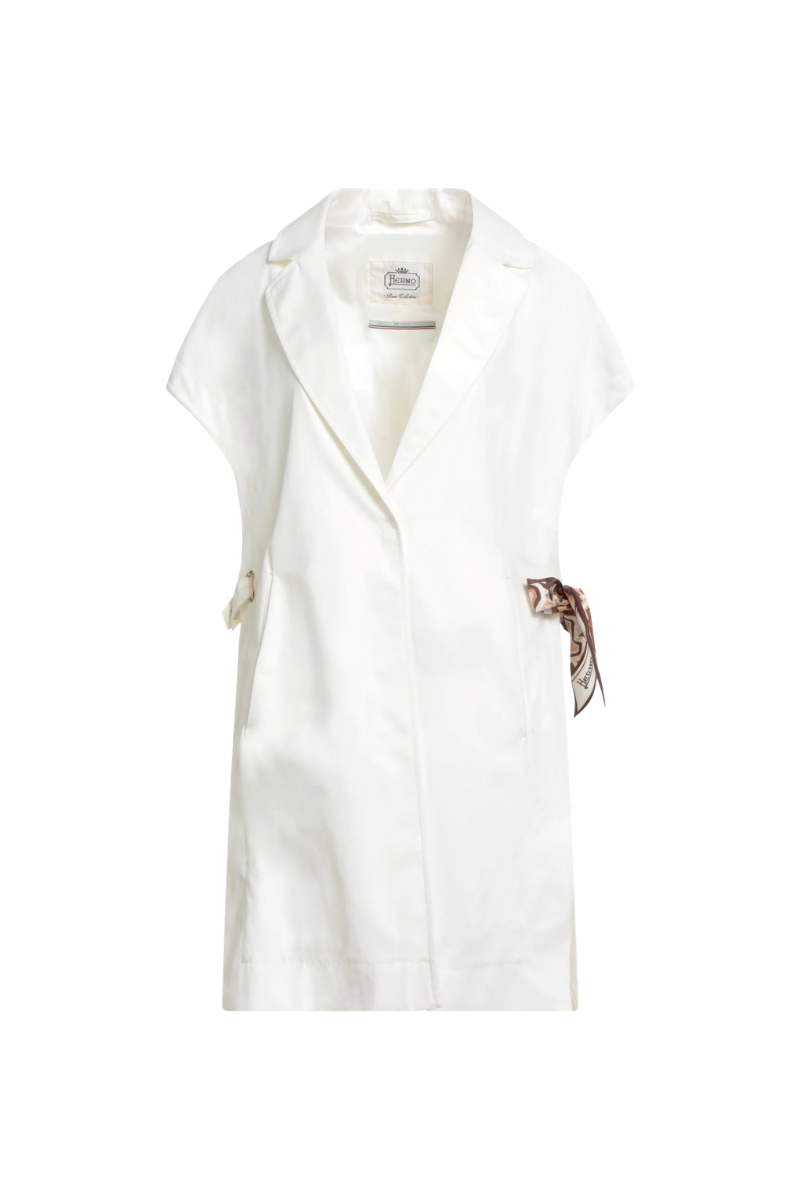 Herno Women Vest Gc000380D-13218 White