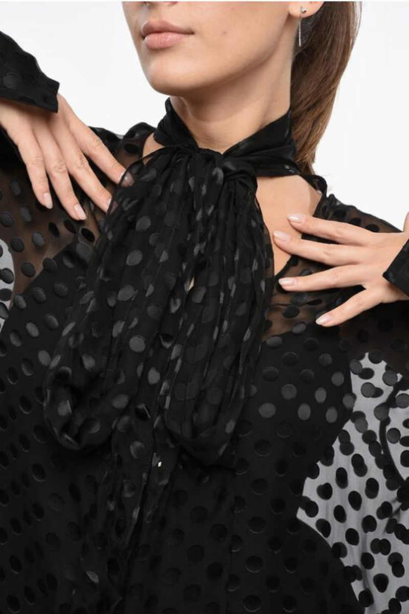 Givenchy Lavaliere Shirt-Black