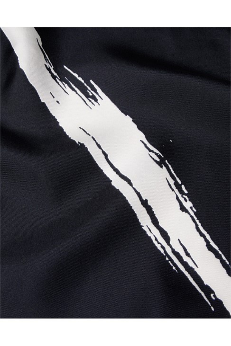 Valentino Garavani Logo-Print Silk Scarf In Black