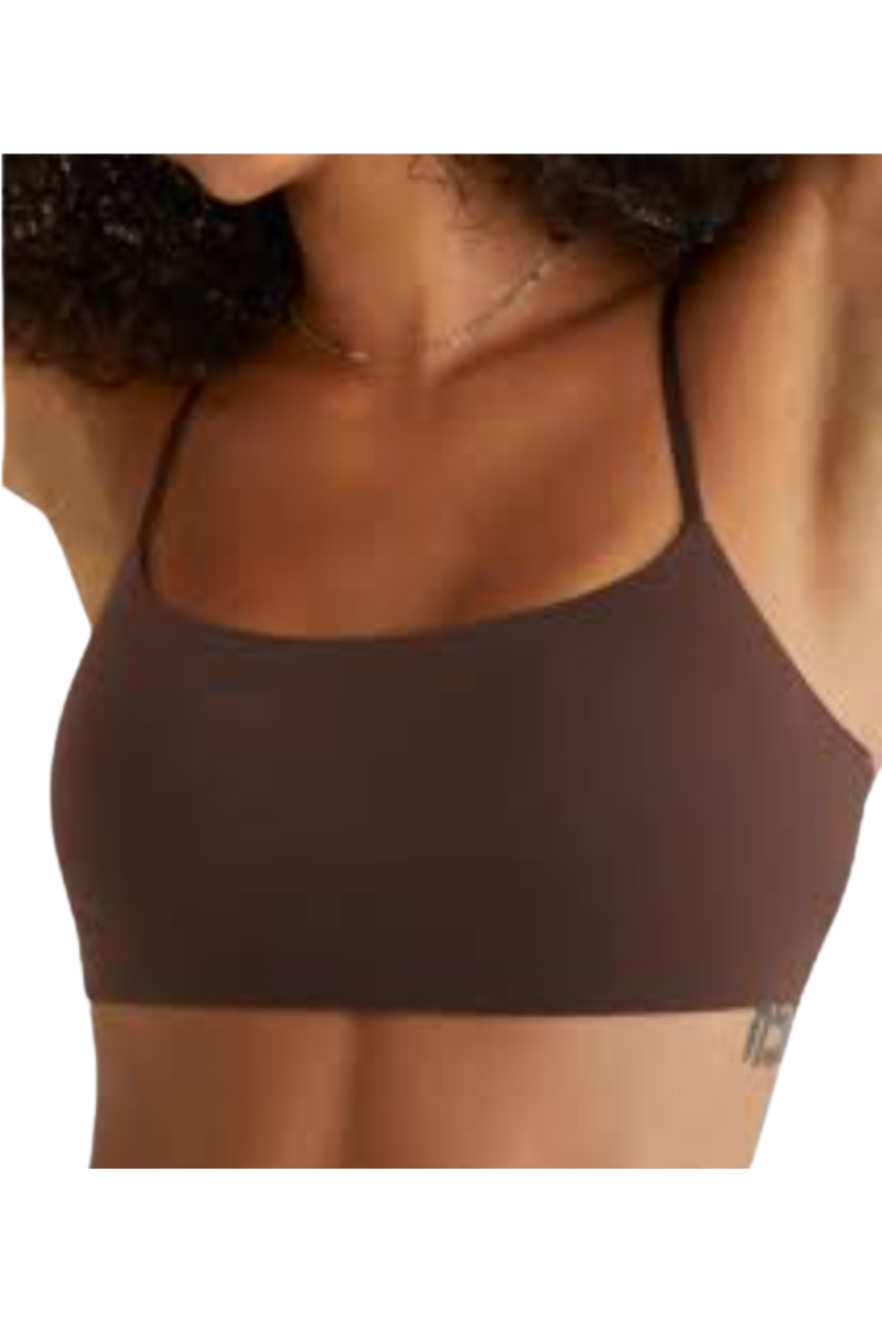 Bandier Bonded Low Impact Bra Peppercorn LOK00238