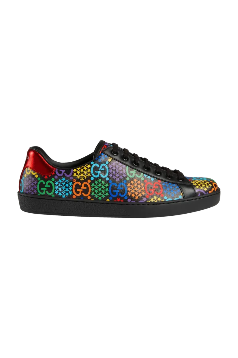 Gucci Ace GG Supreme Low Psychedelic Black Sneakers