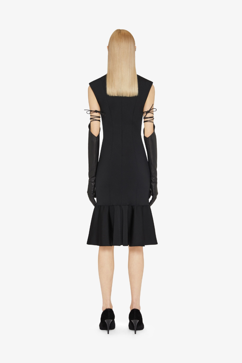 Givenchy Sleeveless Fit And Flare Dress_Black