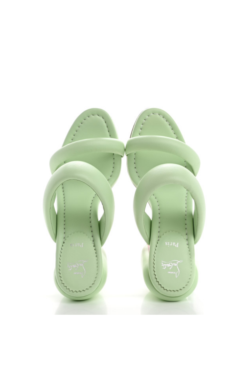 Christian Louboutin Nappa Inflama Sab 85 Sandals Studio Green