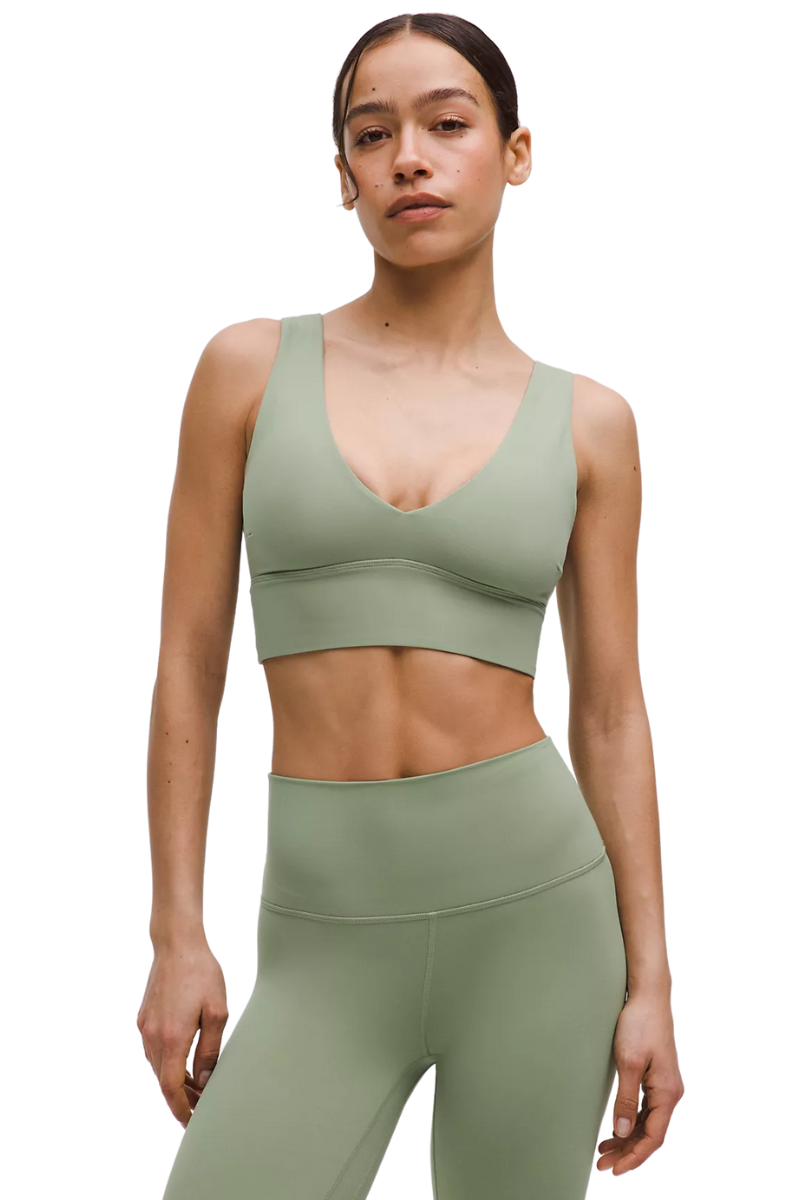 Lululemon Align™m V-Neck Bra C/D In Olive