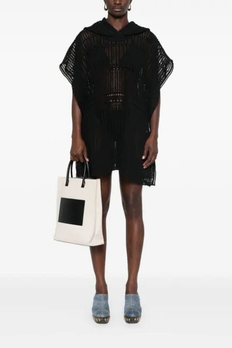 Givenchy Hooded Poncho-Black