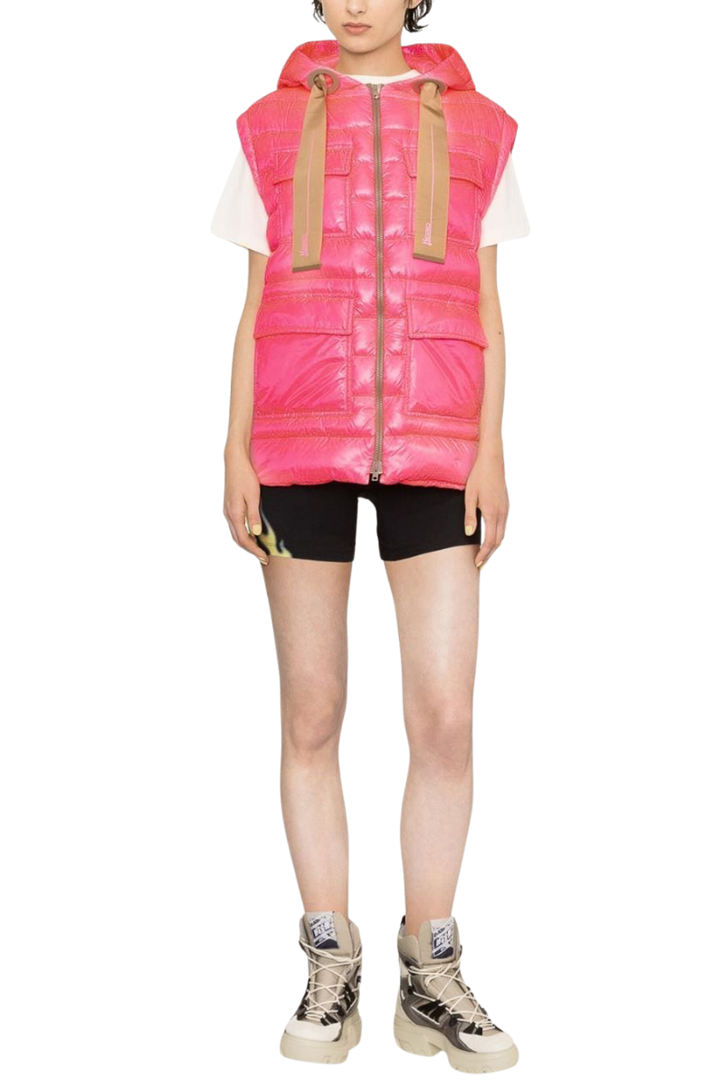 Herno Women Vest Pi001657D-12017 Rosa Fluo