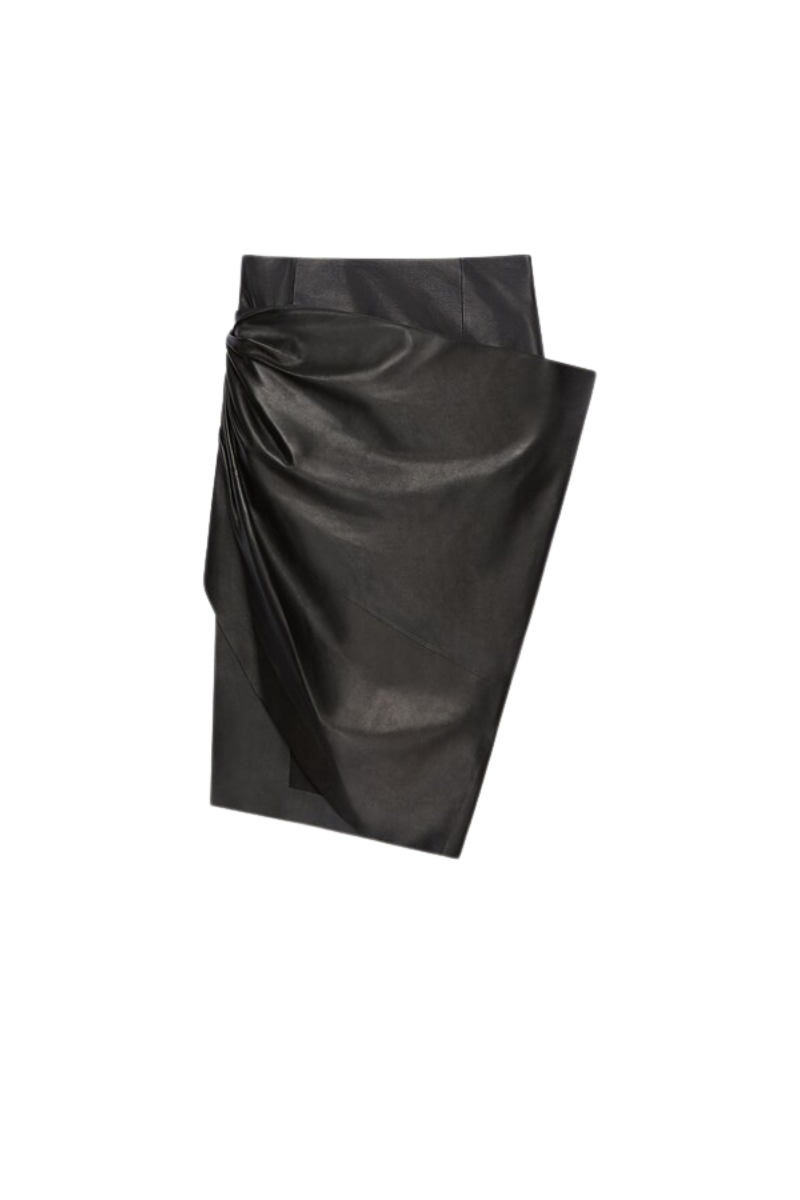 Givenchy Drapped Skirt-Black