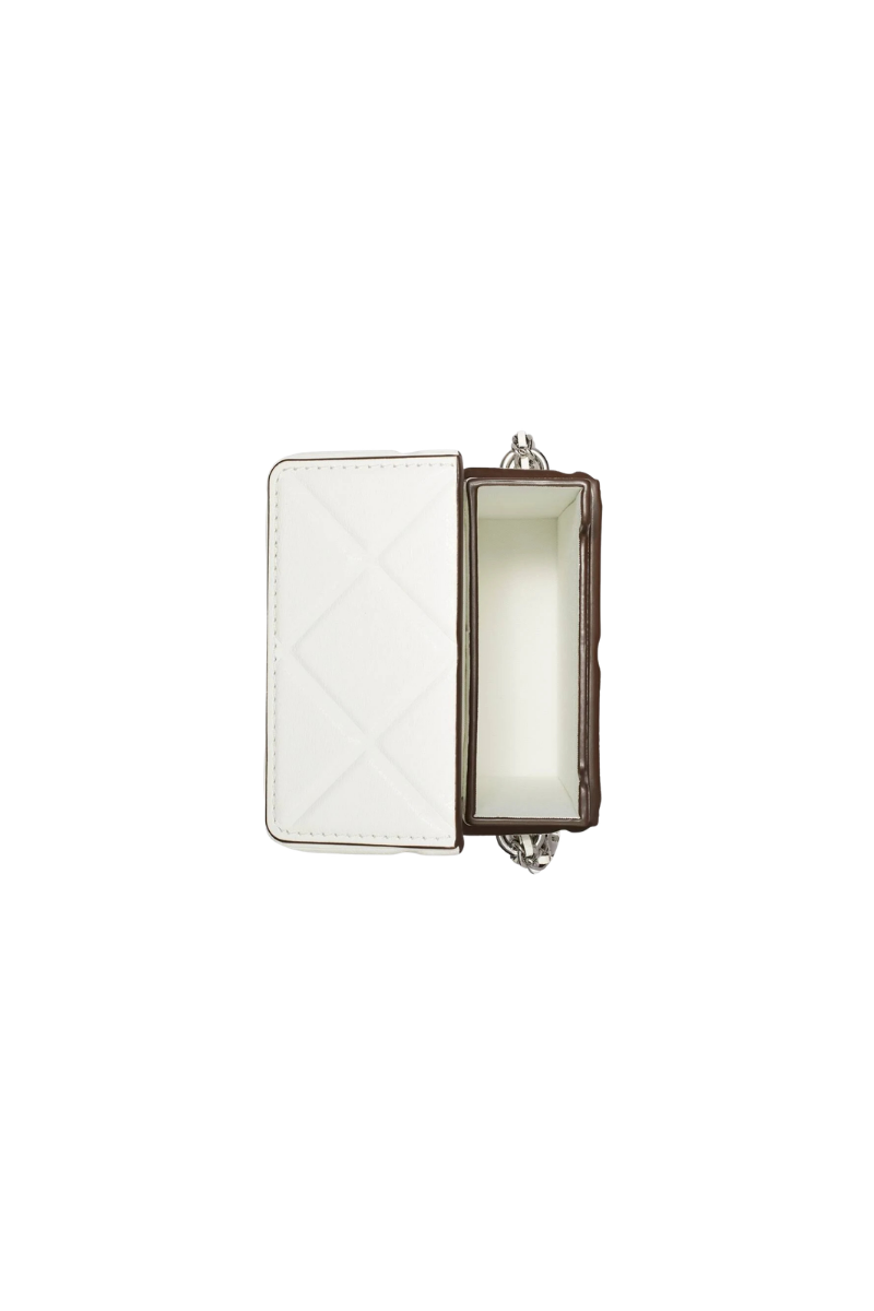 Tory Burch Fleming Flap Phone Crossbody Blanc 163417-100