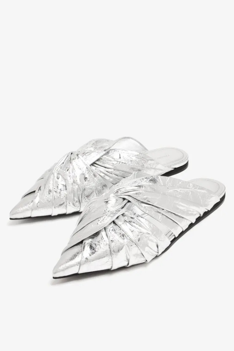 Givenchy Twist Mule_Silvery