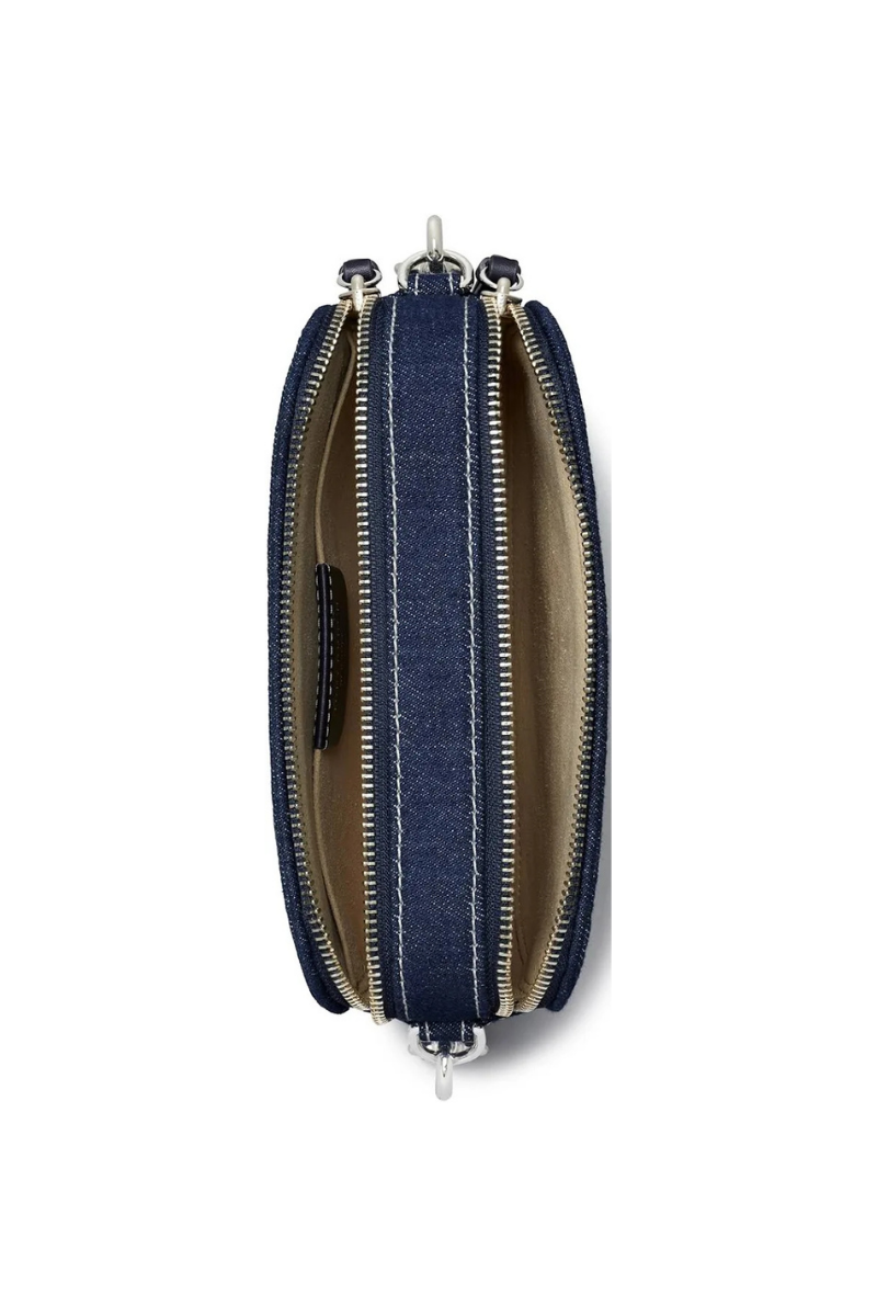 Tory Burch Miller Denim Mini Crossbody Bag Royal Navy 169246-403