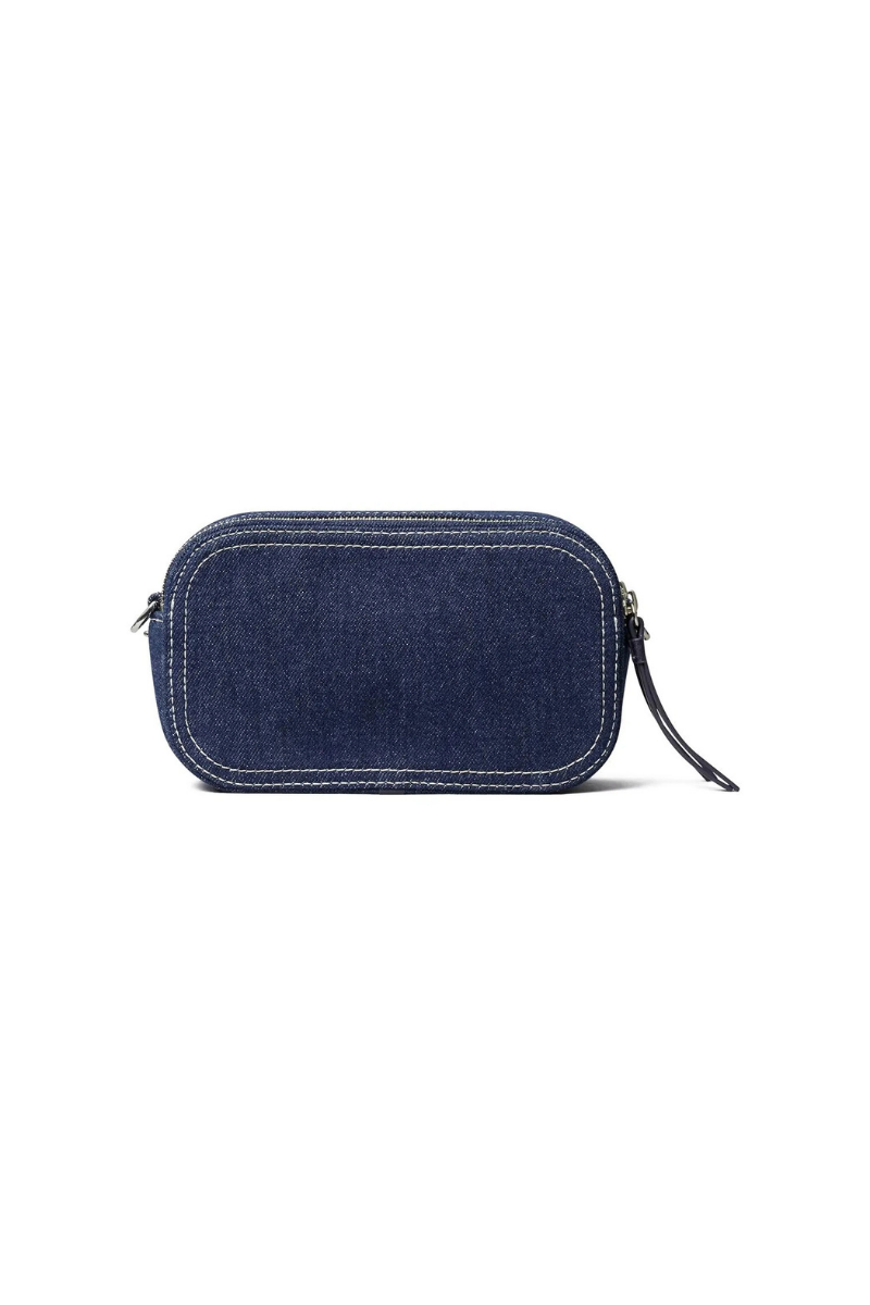 Tory Burch Miller Denim Mini Crossbody Bag Royal Navy 169246-403