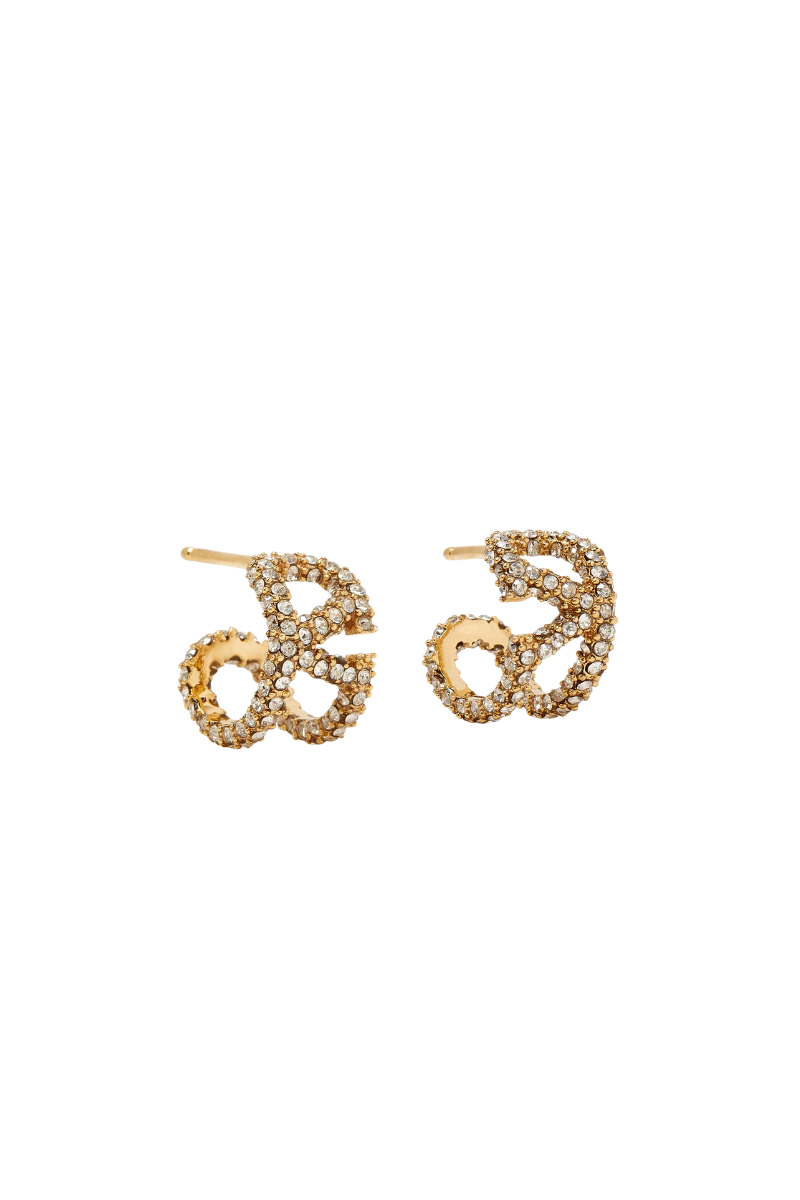 Valentino Garavani 
Vlogo Gold Earrings