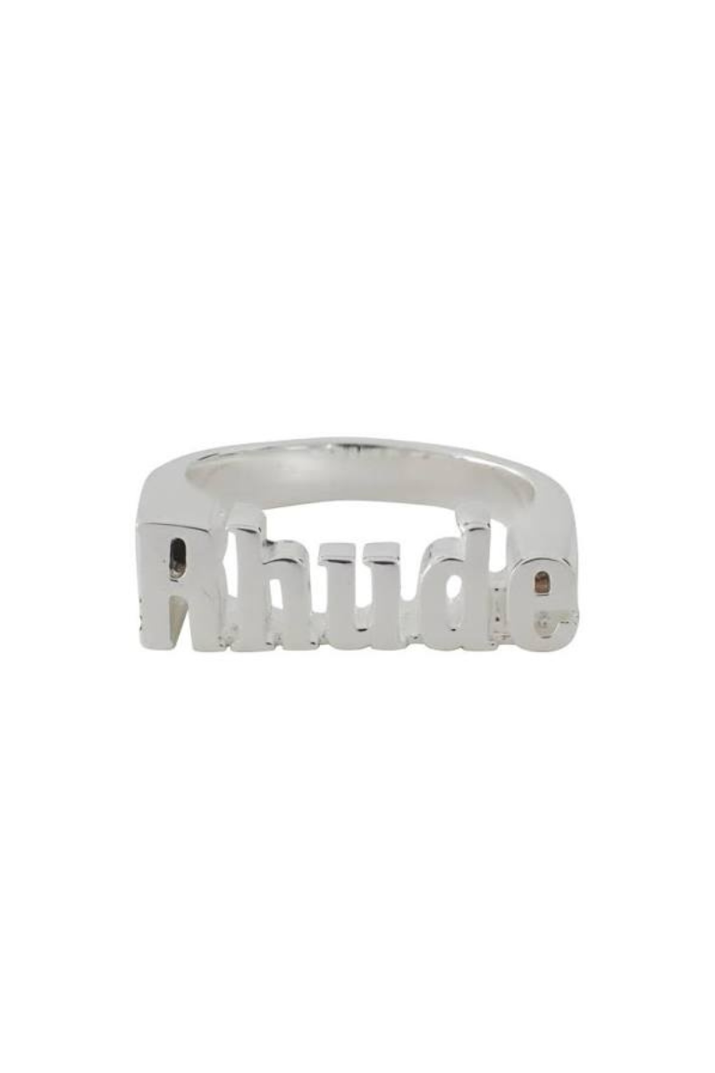 Rhude LOGO Ring In Silver