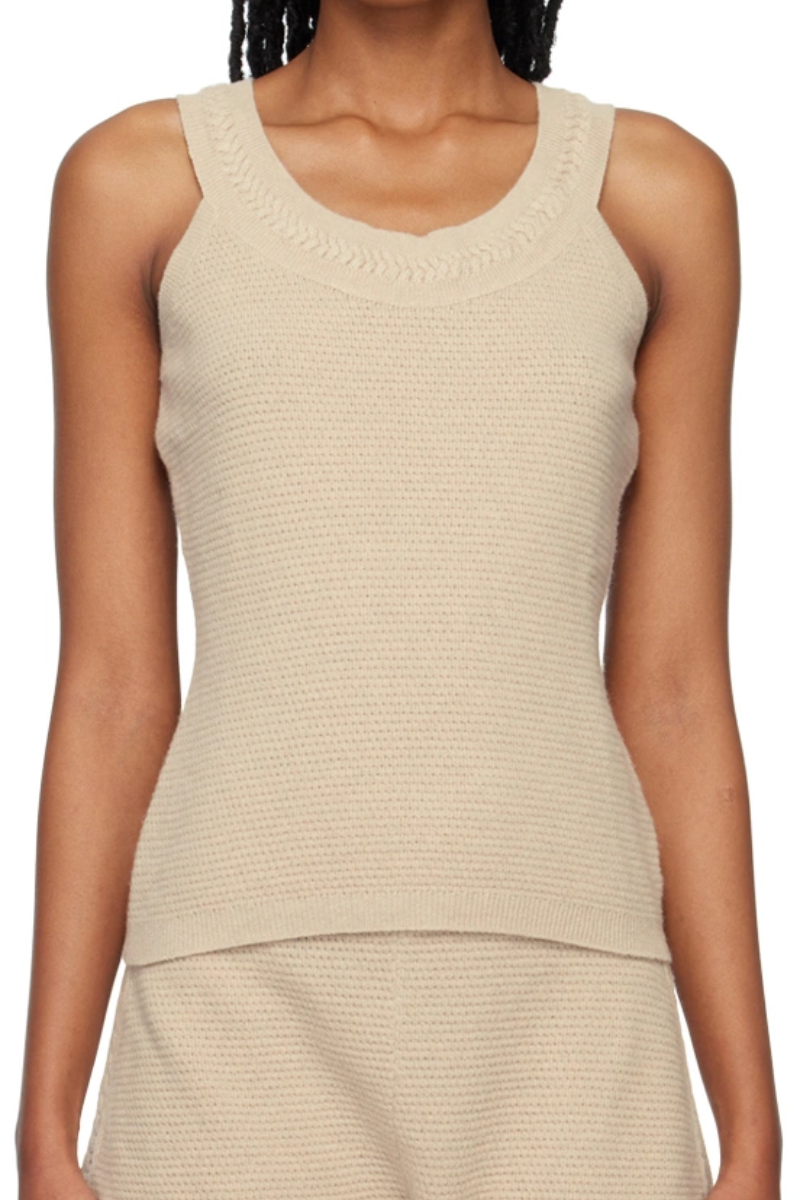 La Perla Beige Jewel Tank Top