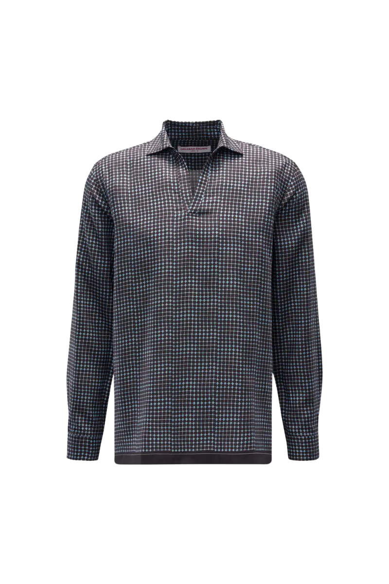 Orlebar Brown RIDLEY TIESCAPE-279668-TRUFFLE/LIGHT SKY POOL