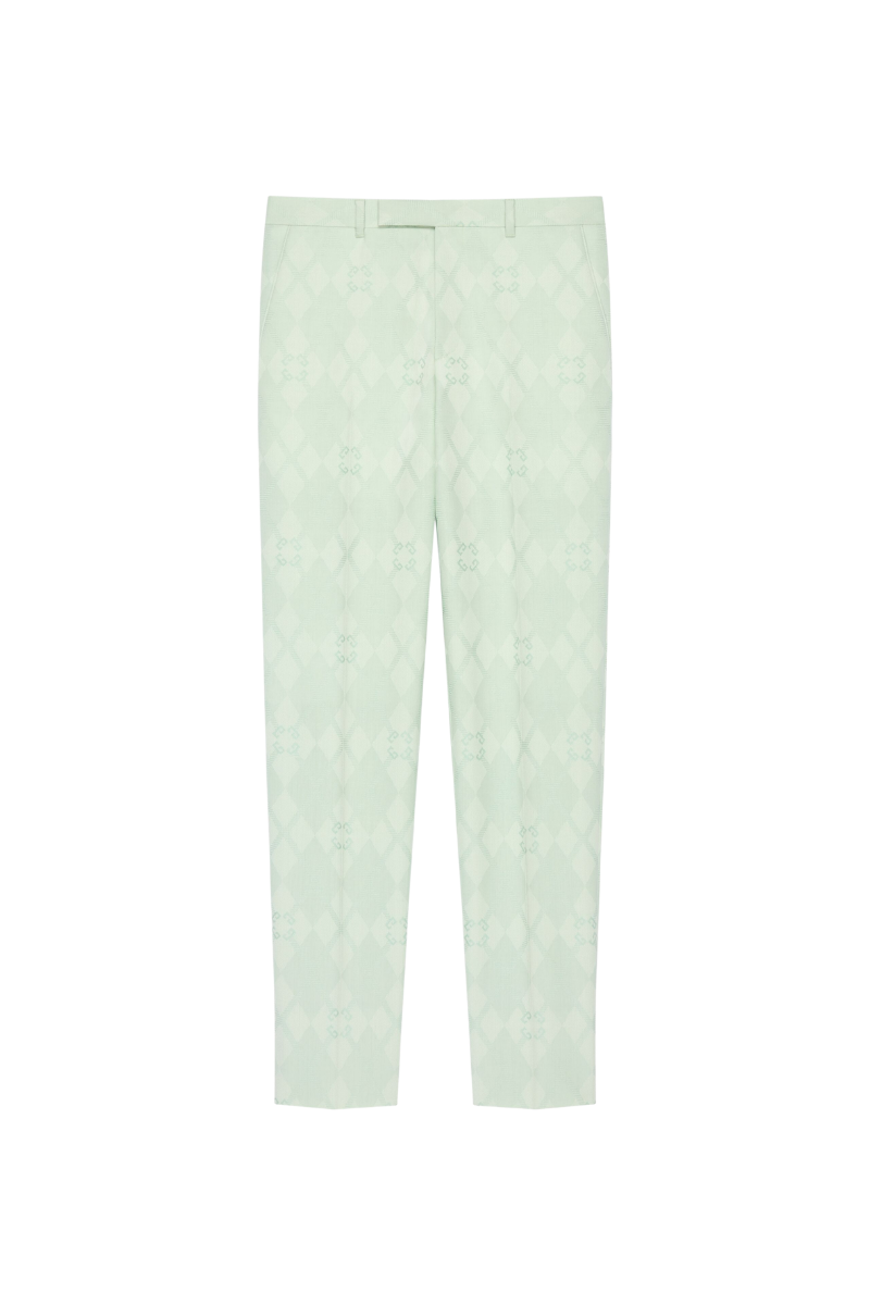 Givenchy Straight Leg Formal Pants-Aqua Green