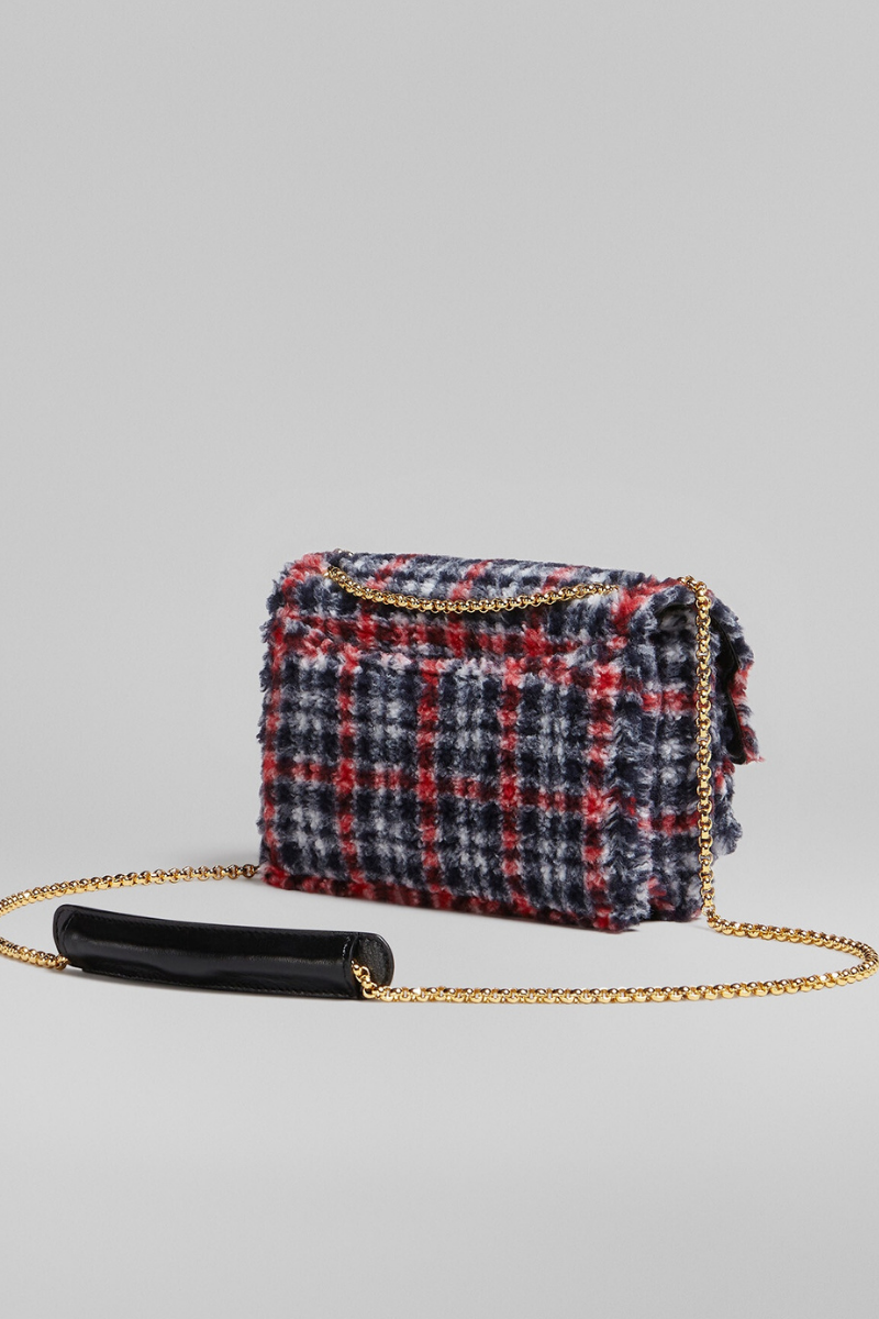Marni Trunk Soft Medium Bag in Check Fabric