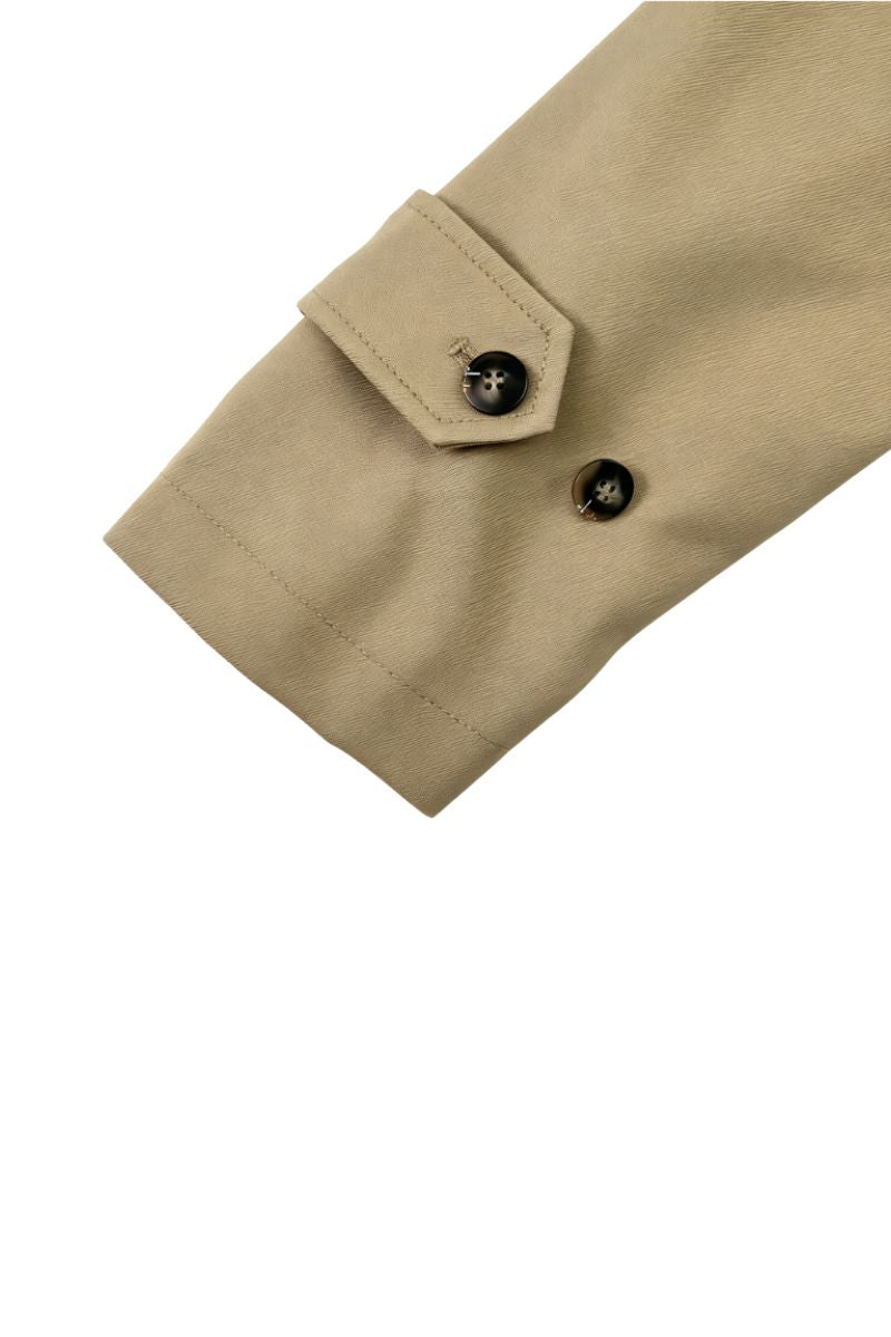 Max Simple Classic Wool Trench Khaki MSAL260612K