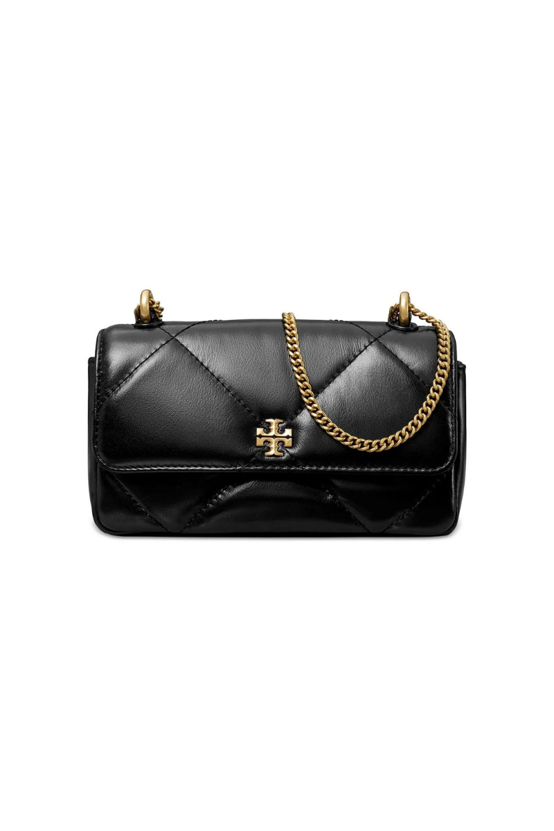 Tory Burch Kira Diamond Quilt Mini Flap Bag Black 154710-001