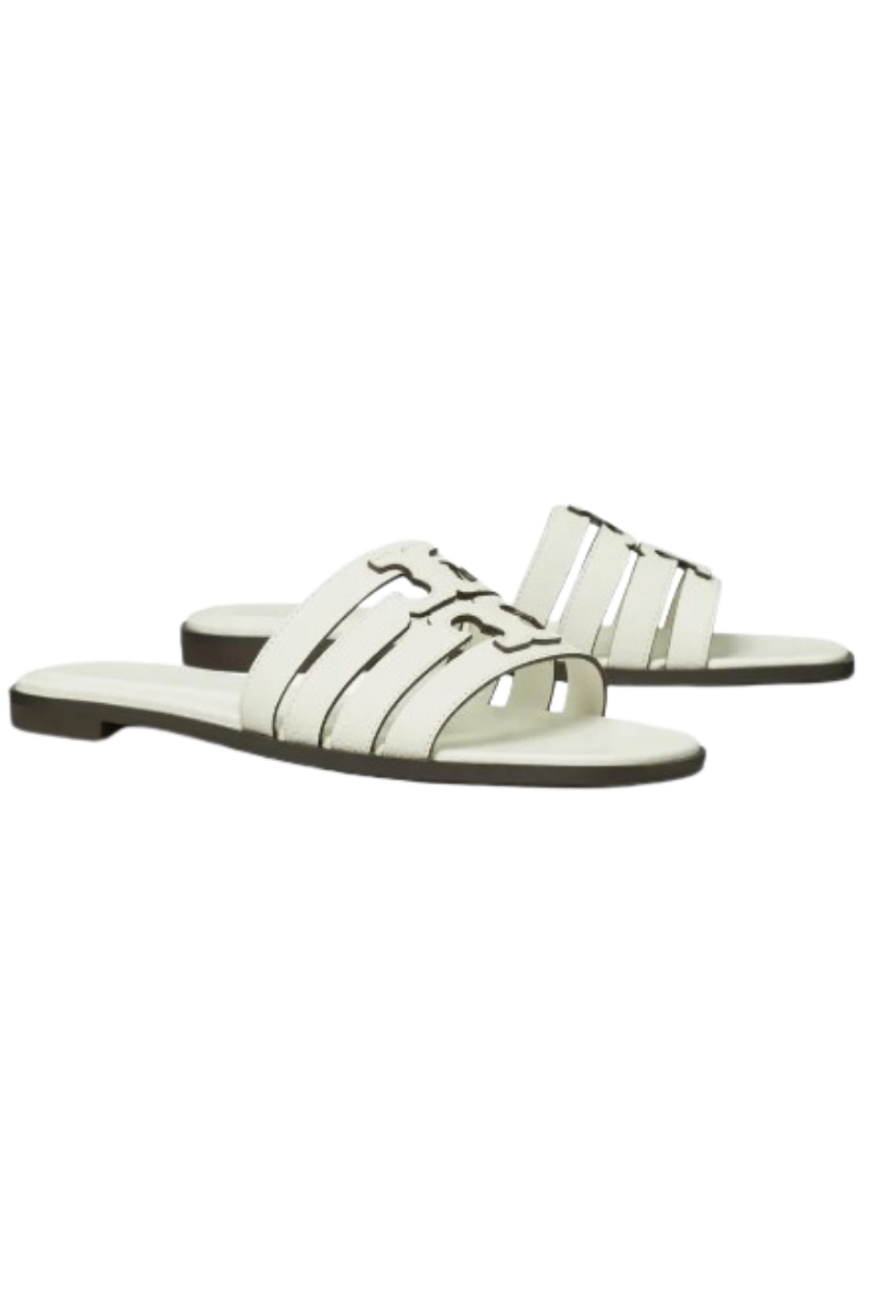 Tory Burch Ines Cage Slide Blanc / Blanc 158616101