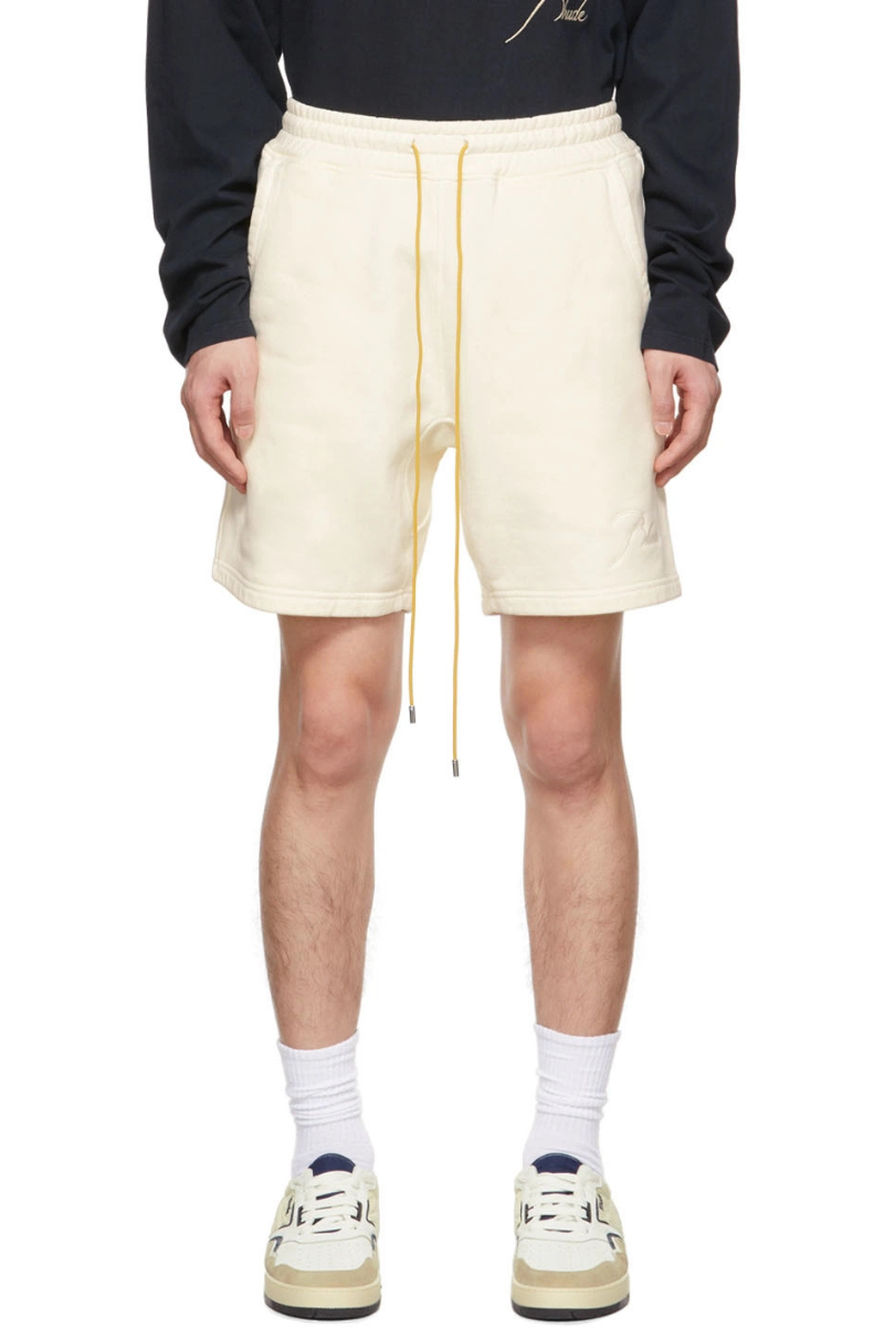 Rhude Men's Cotton Sweat Shorts With Embroidered Logo RHPS24SH14320372