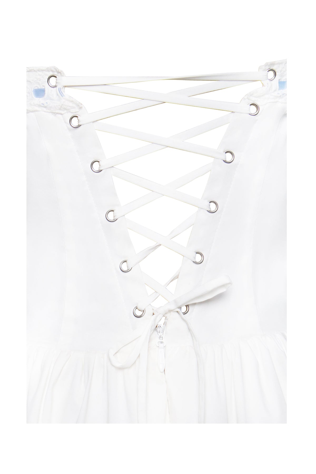 Malia Drop Waist Corset Lace Up Back Mini Dress (Archive Sale)
