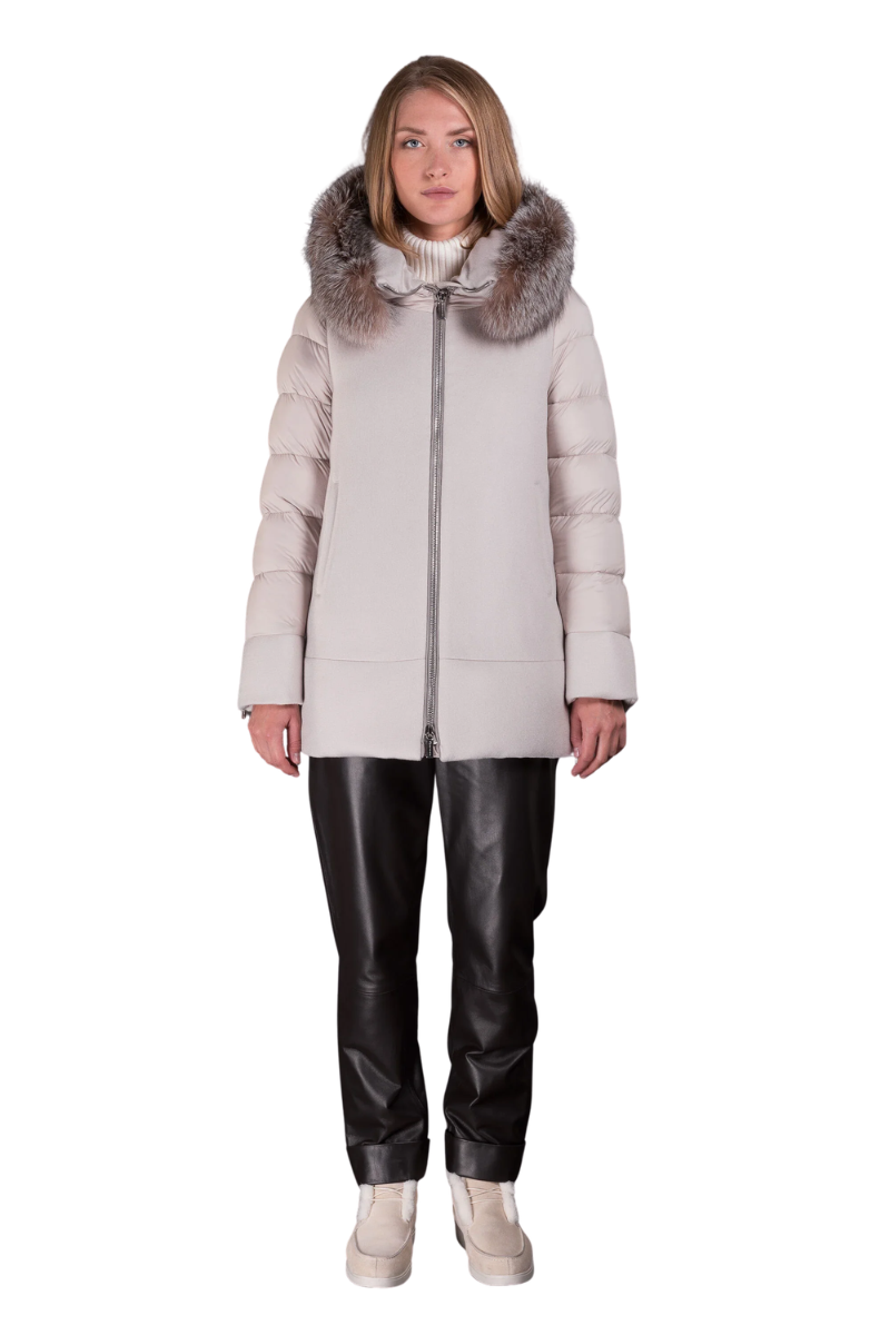 MooRER FRESIA-S-LE Puffer Down Coat Marmo