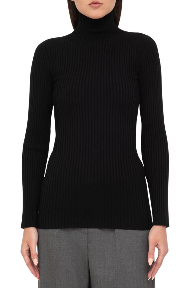 Valentino Turtleneck Sweater Nero 5B0KC60U8Y8_0NO