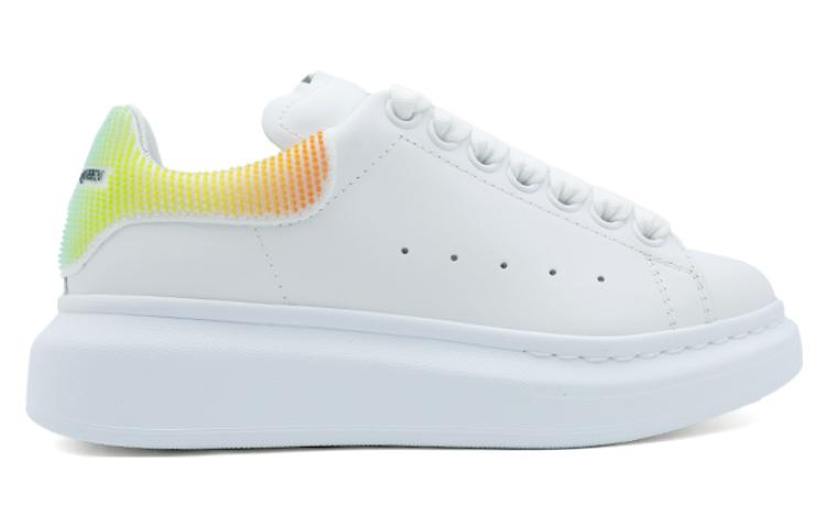 Alexander McQueen Oversized Sneaker in White/Multi Color