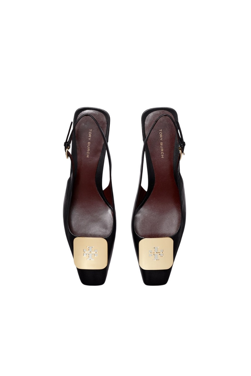 Tory Burch Georgia Slingback Heels 55MM Perfect Black 156479006